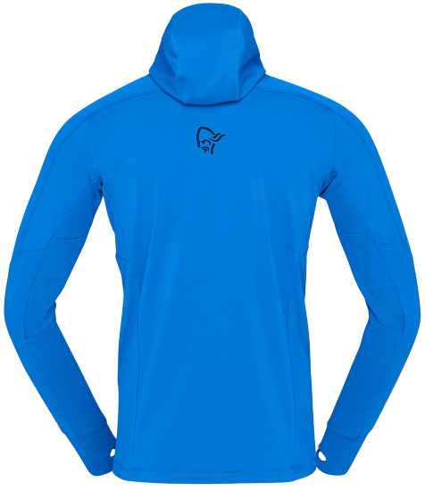 Куртка мужская Norrona Falketind Power Grid Zip Hood Skydiver - Фото 3 большая