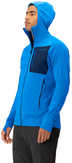 Куртка мужская Norrona Falketind Power Grid Zip Hood Skydiver - Фото 4 большая