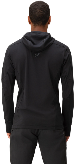 Куртка мужская Norrona Falketind Power Grid Zip Hood Caviar Black - Фото 5 большая
