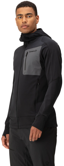 Куртка мужская Norrona Falketind Power Grid Zip Hood Caviar Black - Фото 6 большая