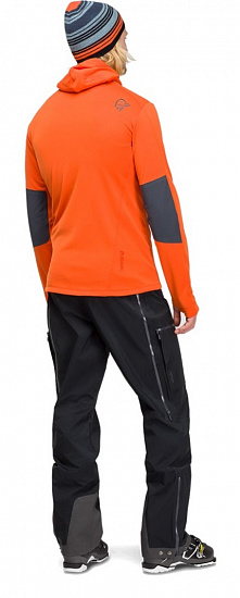 Куртка мужская Norrona Lyngen Powerstretch Pro Zip Hoodie Scarlett Ibis - Фото 4 большая