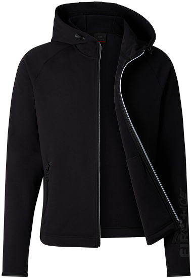 Куртка флисовая мужская Bogner Fire+Ice Glenn Black - Фото 3 большая