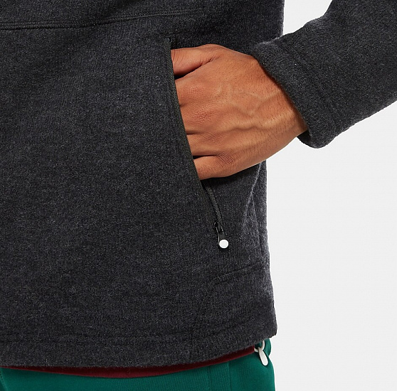 Куртка мужская The North Face Zermatt Full Zip Hoodie Tnf Black Heather - Фото 7 большая