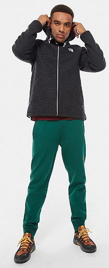 Куртка мужская The North Face Zermatt Full Zip Hoodie Tnf Black Heather - Фото 9 большая