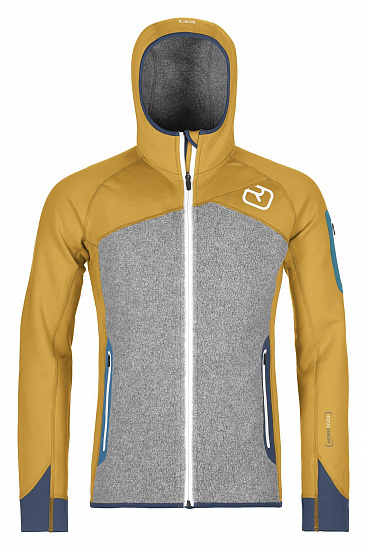Куртка мужская Ortovox Fleece Plus Hoody Yellowstone - Фото 1 большая