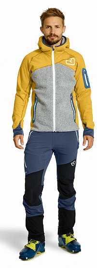 Куртка мужская Ortovox Fleece Plus Hoody Yellowstone - Фото 2 большая