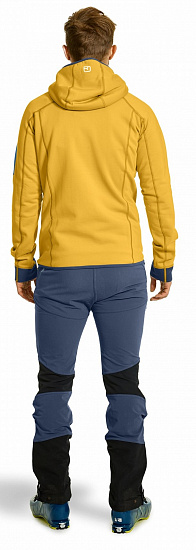 Куртка мужская Ortovox Fleece Plus Hoody Yellowstone - Фото 3 большая
