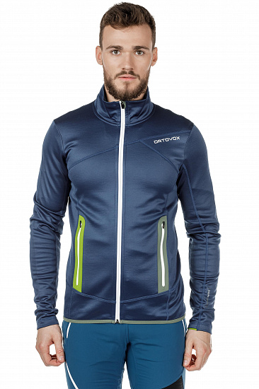 Куртка мужская Ortovox Fleece Night Blue - Фото 3 большая