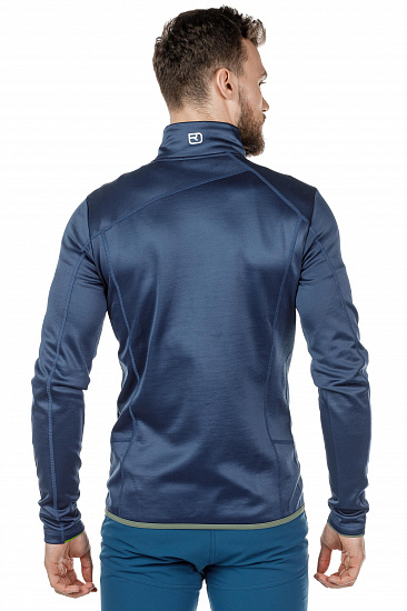 Куртка мужская Ortovox Fleece Night Blue - Фото 5 большая