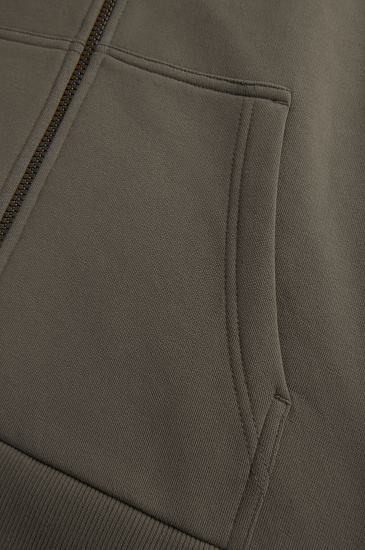 Куртка мужская Peak Performance Original Zip Hoodie Black Olive - Фото 5 большая