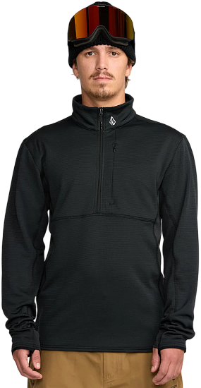 Лонгслив мужской Volcom Gridlock Black - Фото 3 большая