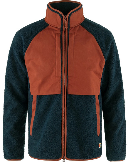 Куртка мужская Fjallraven Vardag Pile Navy/Autumn Leaf - Фото 1 большая