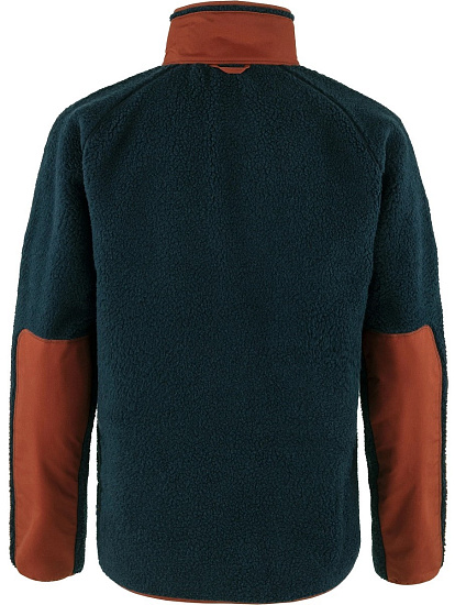 Куртка мужская Fjallraven Vardag Pile Navy/Autumn Leaf - Фото 2 большая