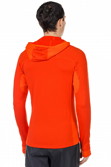 Пулон мужской Mountain Equipment Eclipse Hooded Zip T Cardinal Orange - Фото 3 большая