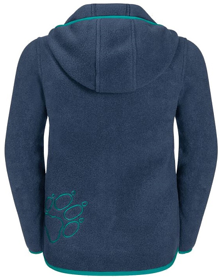 Куртка детская Jack Wolfskin Baksmalla Hooded Dark Indigo - Фото 2 большая