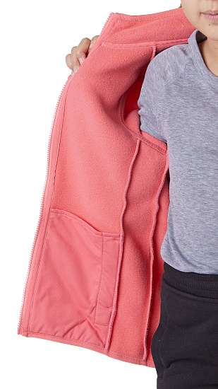 Куртка детская Jack Wolfskin Baksmalla Coral Pink - Фото 6 большая