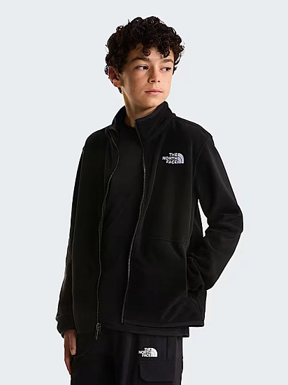Куртка детская The North Face Glacier Full Zip Zip-in Tnf Black - Фото 4 большая