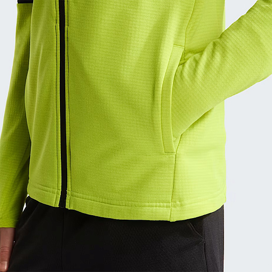 Куртка детская The North Face Hike Full Zip Midlayer Tnf Black/Fizz Lime - Фото 7 большая