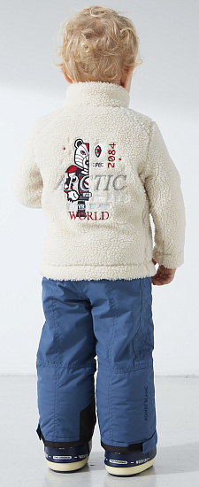 Толстовка детская Poivre Blanc 1510-BBBY/A Teddy Offwhite - Фото 6 большая