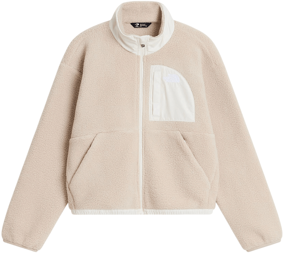 Куртка флисовая детская The North Face Yumiori Off-Peak FZ Timeless Taupe/White Dune - Фото 1 большая