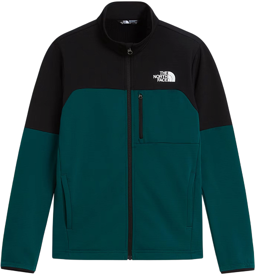 Куртка флисовая детская The North Face Hike Midlayer FZ Pacific Teal/TNF Black - Фото 1 большая