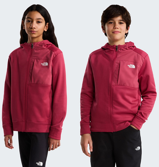 Куртка флисовая детская The North Face TNF Performance Fleece FZ Hooded Fermented Clay - Фото 4 большая
