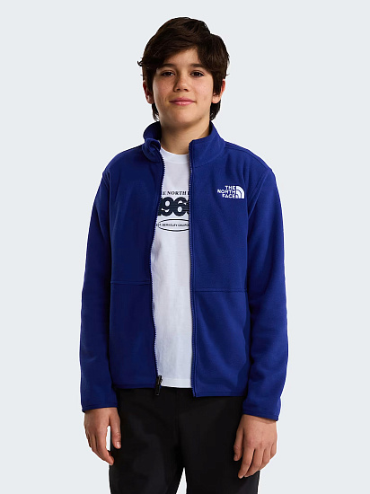 Куртка флисовая детская The North Face Glacier FZ Zip In Glacier Bold Blue - Фото 4 большая