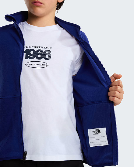 Куртка флисовая детская The North Face Glacier FZ Zip In Glacier Bold Blue - Фото 8 большая