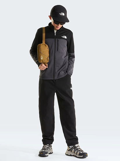 Куртка флисовая детская The North Face Hike Midlayer FZ Anthracite Grey/TNF Black - Фото 4 большая