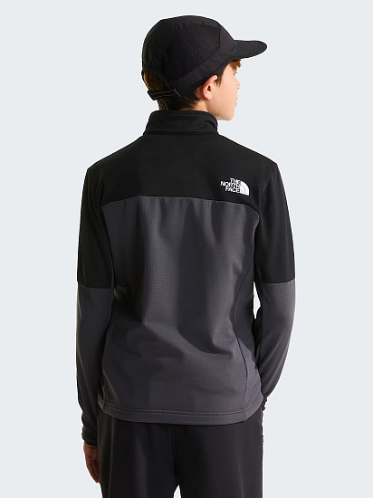 Куртка флисовая детская The North Face Hike Midlayer FZ Anthracite Grey/TNF Black - Фото 6 большая