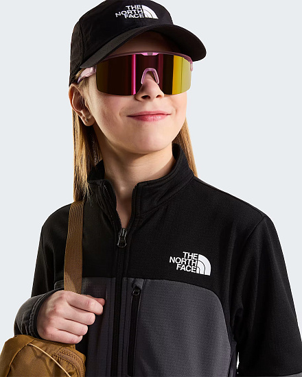 Куртка флисовая детская The North Face Hike Midlayer FZ Anthracite Grey/TNF Black - Фото 10 большая