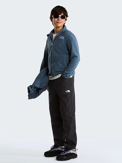 Куртка флисовая детская The North Face Glacier FZ Zip In Granite Grey - Фото 4 большая
