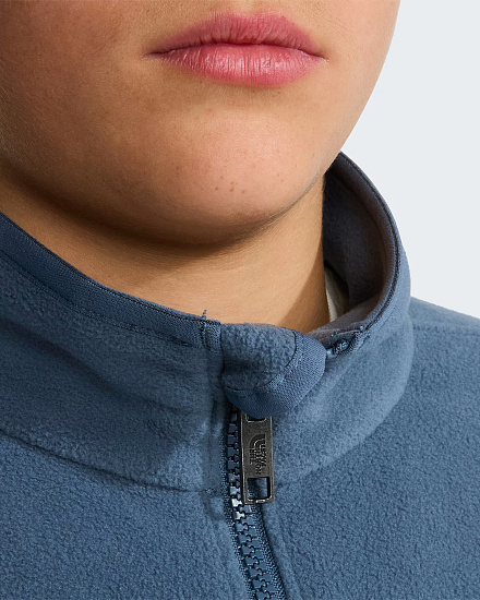 Куртка флисовая детская The North Face Glacier FZ Zip In Granite Grey - Фото 7 большая