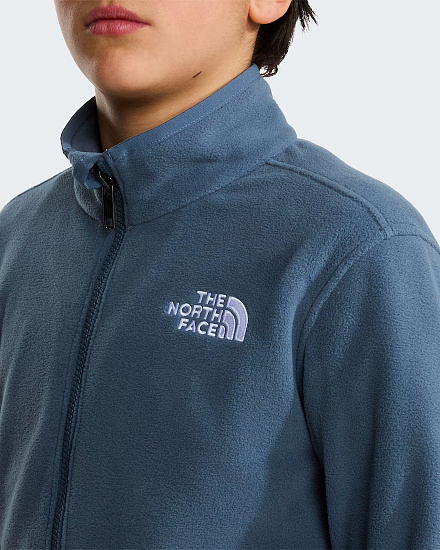 Куртка флисовая детская The North Face Glacier FZ Zip In Granite Grey - Фото 8 большая