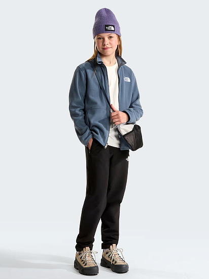 Куртка флисовая детская The North Face Glacier FZ Zip In Granite Grey - Фото 12 большая