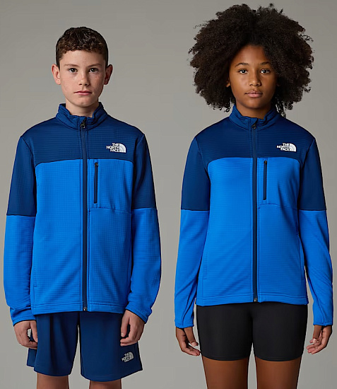 Куртка детская The North Face Hike Mid Full Zip Hero Blue/Estate Blue - Фото 4 большая
