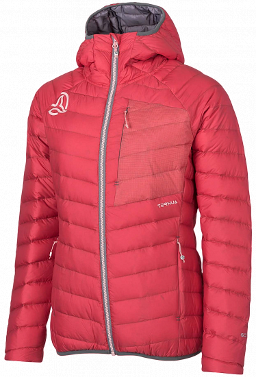 Куртка женская Ternua Vilma Hood Down Deep Cerise - Фото 1 большая