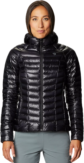 Куртка женская Mountain Hardwear Ghost Whisperer Hoody Black - Фото 2 большая