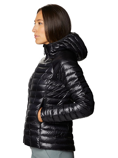 Куртка женская Mountain Hardwear Ghost Whisperer Hoody Black - Фото 3 большая