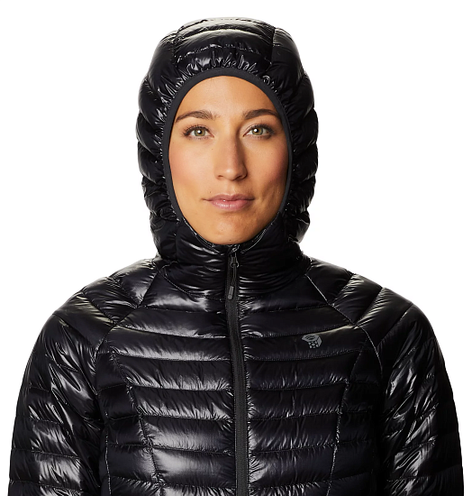 Куртка женская Mountain Hardwear Ghost Whisperer Hoody Black - Фото 5 большая