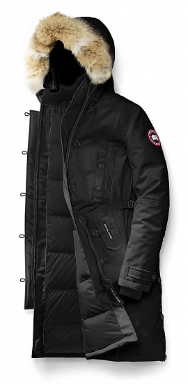 Парка женская Canada Goose Kensington Parka Black - Фото 2 большая
