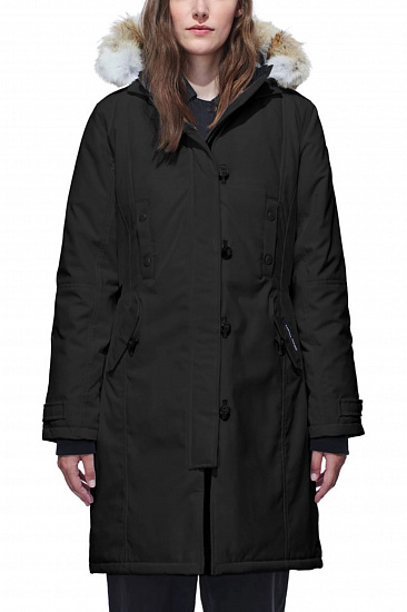 Парка женская Canada Goose Kensington Parka Black - Фото 3 большая