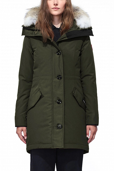 Парка женская Canada Goose Rossclair Parka Military Green - Фото 2 большая
