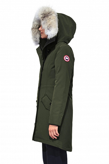 Парка женская Canada Goose Rossclair Parka Military Green - Фото 3 большая