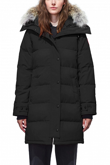 Парка женская Canada Goose Shelburne Parka Black - Фото 2 большая