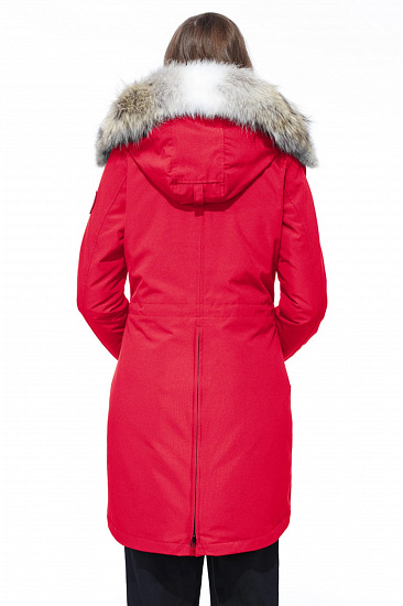 Парка женская Canada Goose Rossclair Parka Red - Фото 4 большая