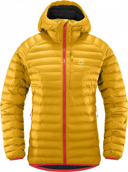 Куртка женская Haglofs Rapid Mimic Hood Pumpkin Yellow - Фото 1 большая