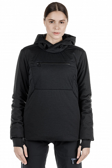 Куртка женская Norrona Roldal Thermo100 Hood Caviar - Фото 3 большая