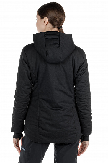 Куртка женская Norrona Roldal Thermo100 Hood Caviar - Фото 5 большая