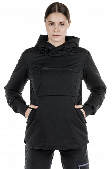 Куртка женская Norrona Roldal Thermo100 Hood Caviar - Фото 9 большая